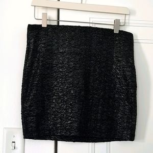 BCBGeneration Metallic stretch mini skirt